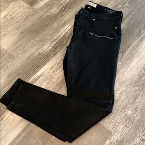 Henry and belle black coated skinny jeans